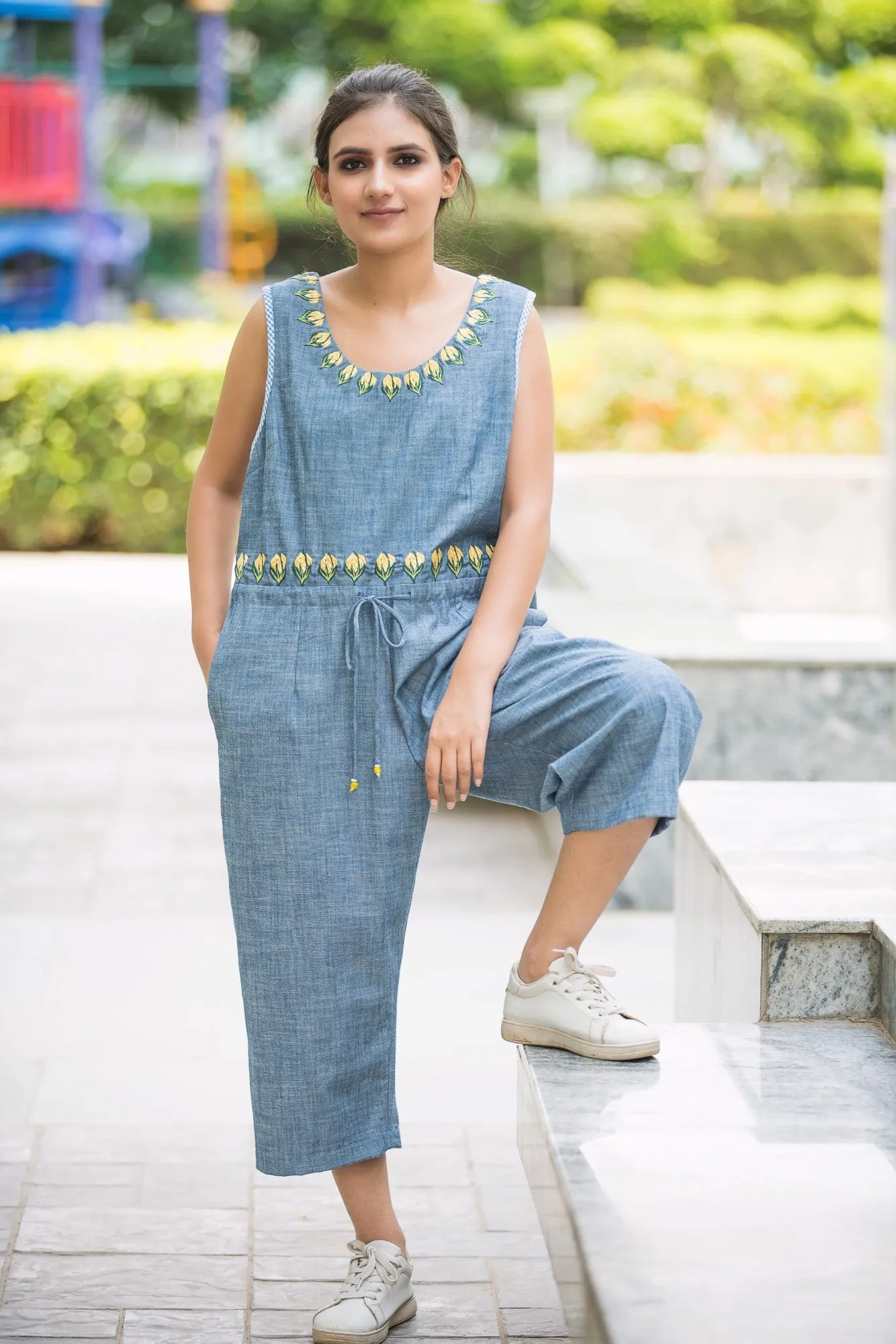 Embroidered Jumpsuit