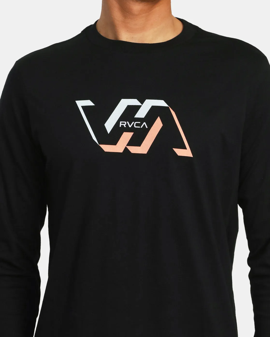 Facets Long Sleeve Tee - Black