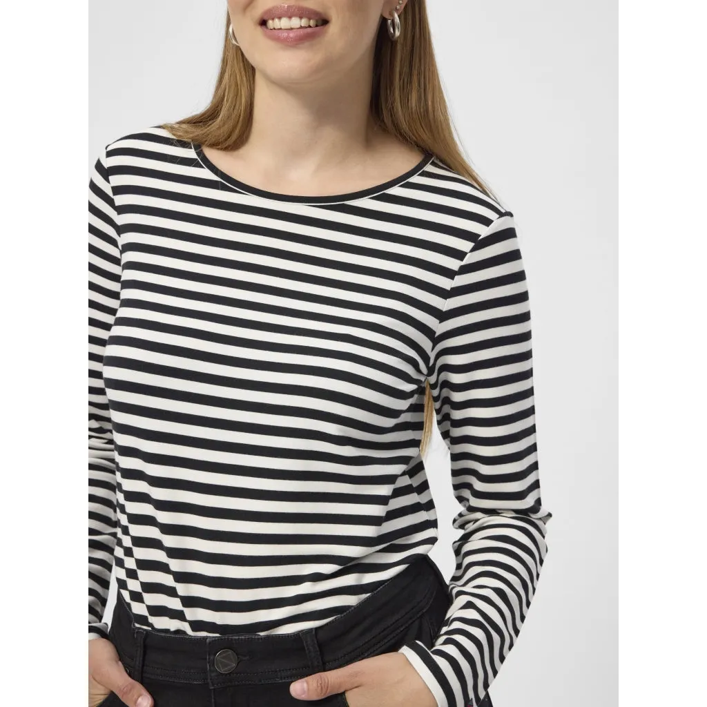 Fie Long Sleeve T-shirt - Black Stripe