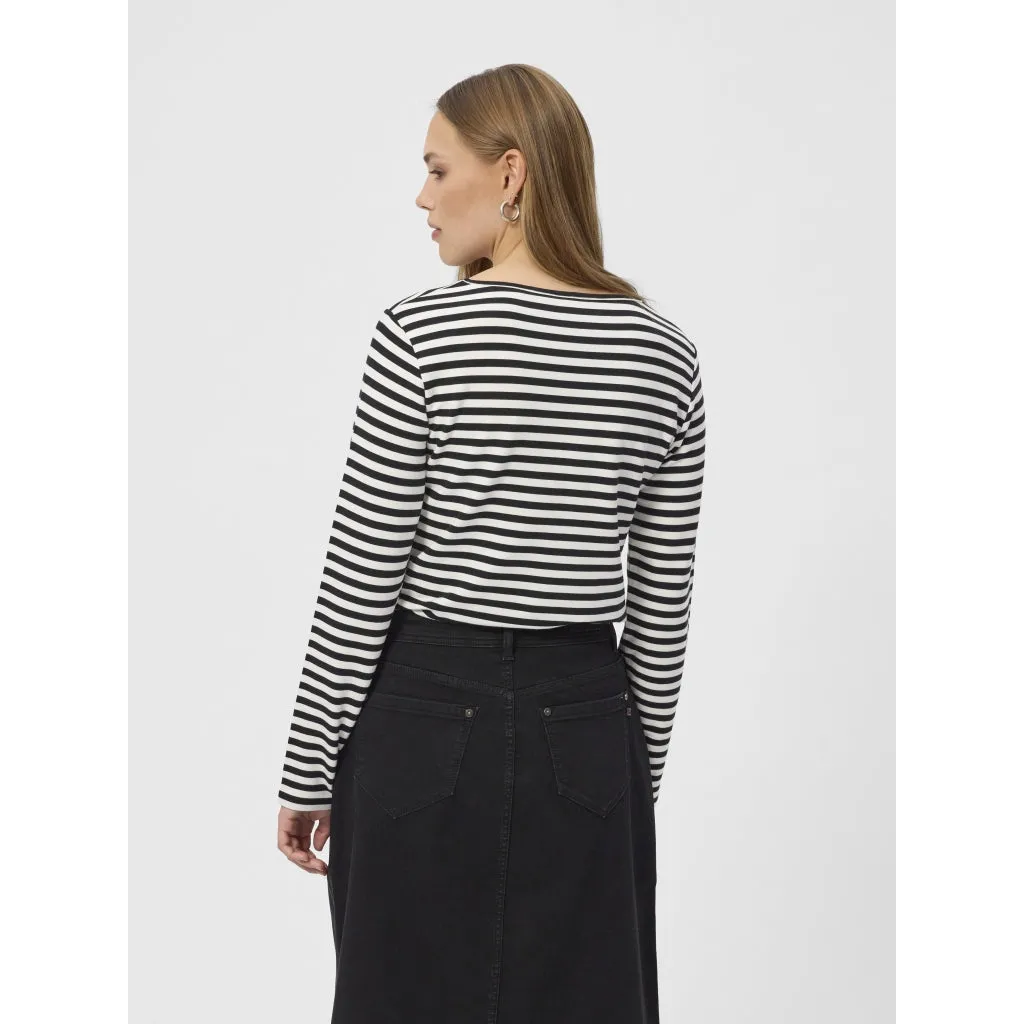 Fie Long Sleeve T-shirt - Black Stripe