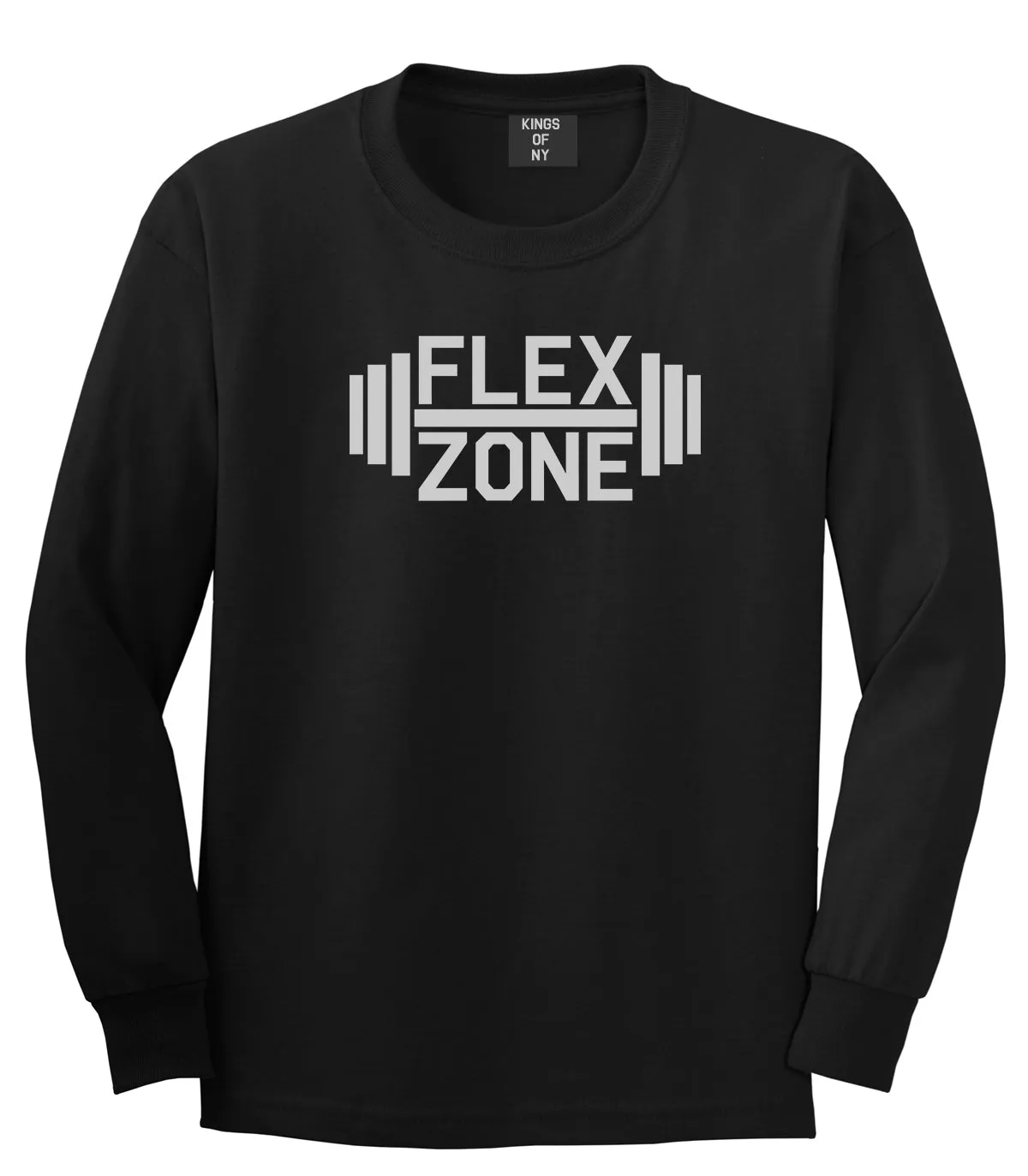 Flex Zone Fitness Gym Mens Long Sleeve T-Shirt