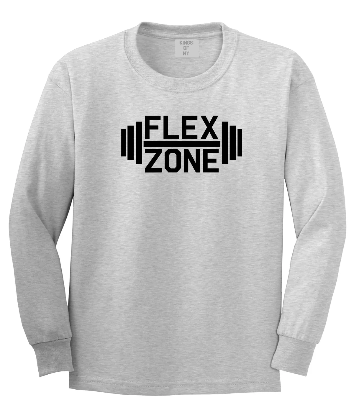 Flex Zone Fitness Gym Mens Long Sleeve T-Shirt