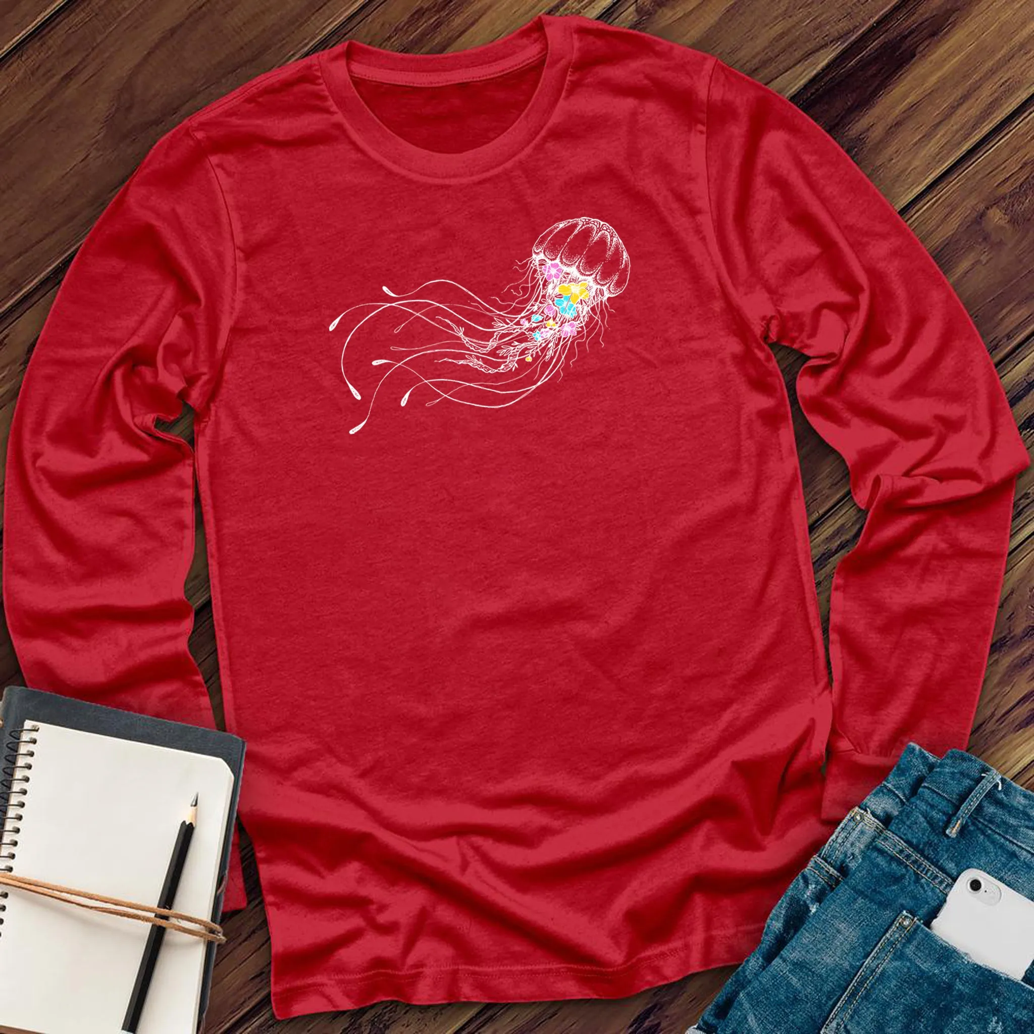 Floral Jellyfish Long Sleeve