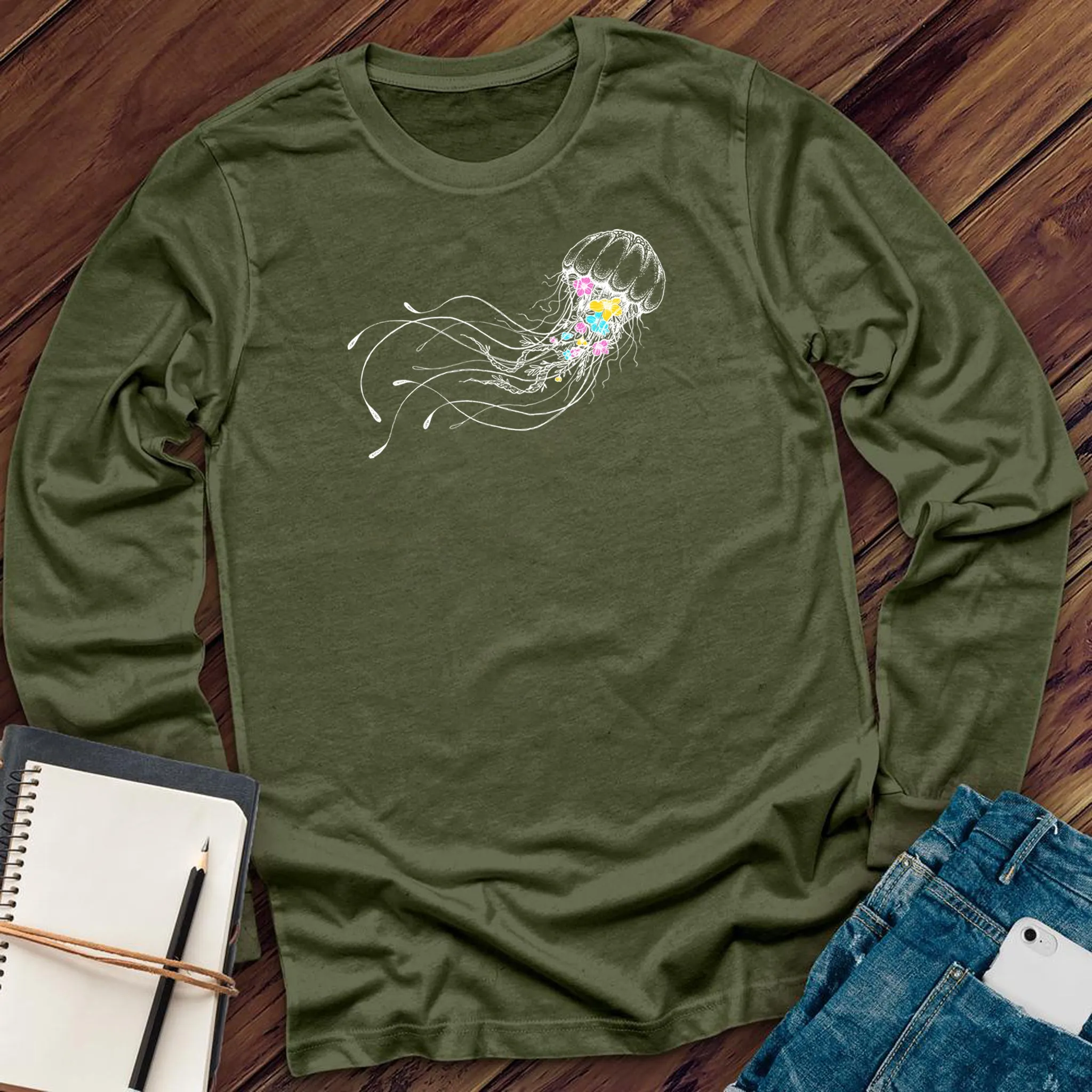 Floral Jellyfish Long Sleeve