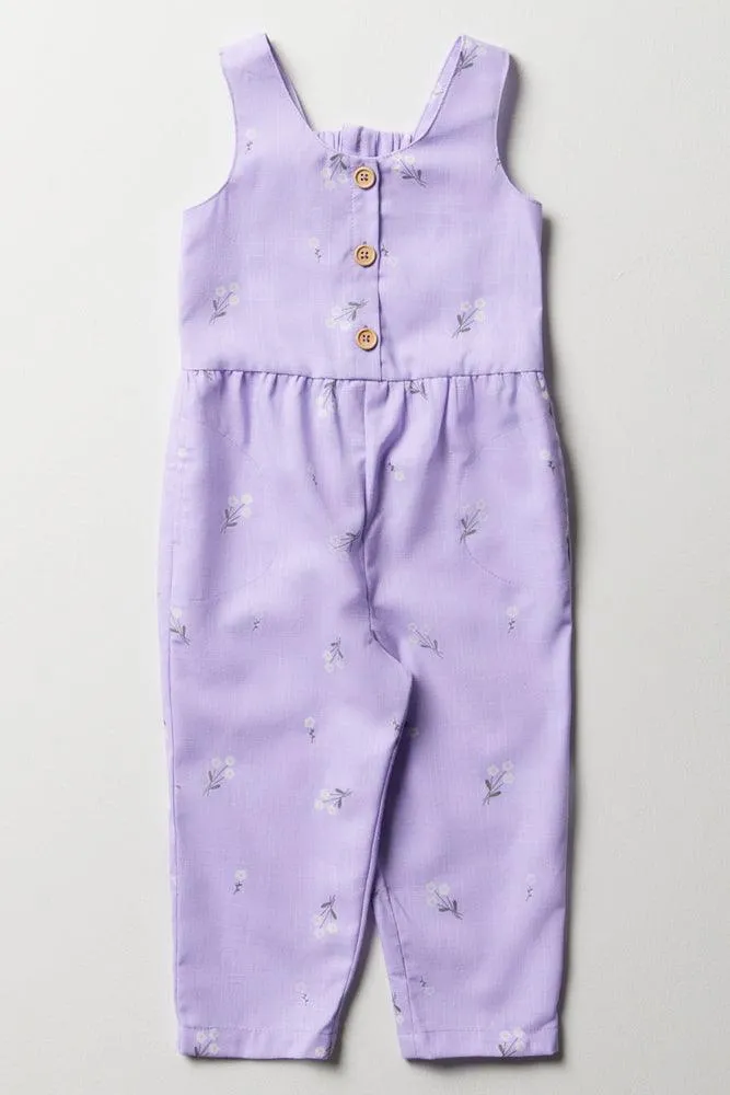 Floral Jumpsuit Purple