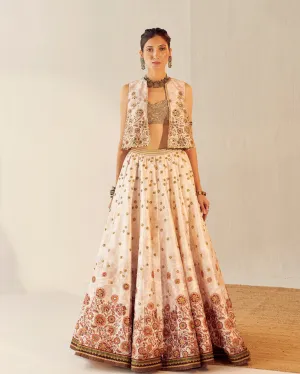 Floral Spray Lehenga Set