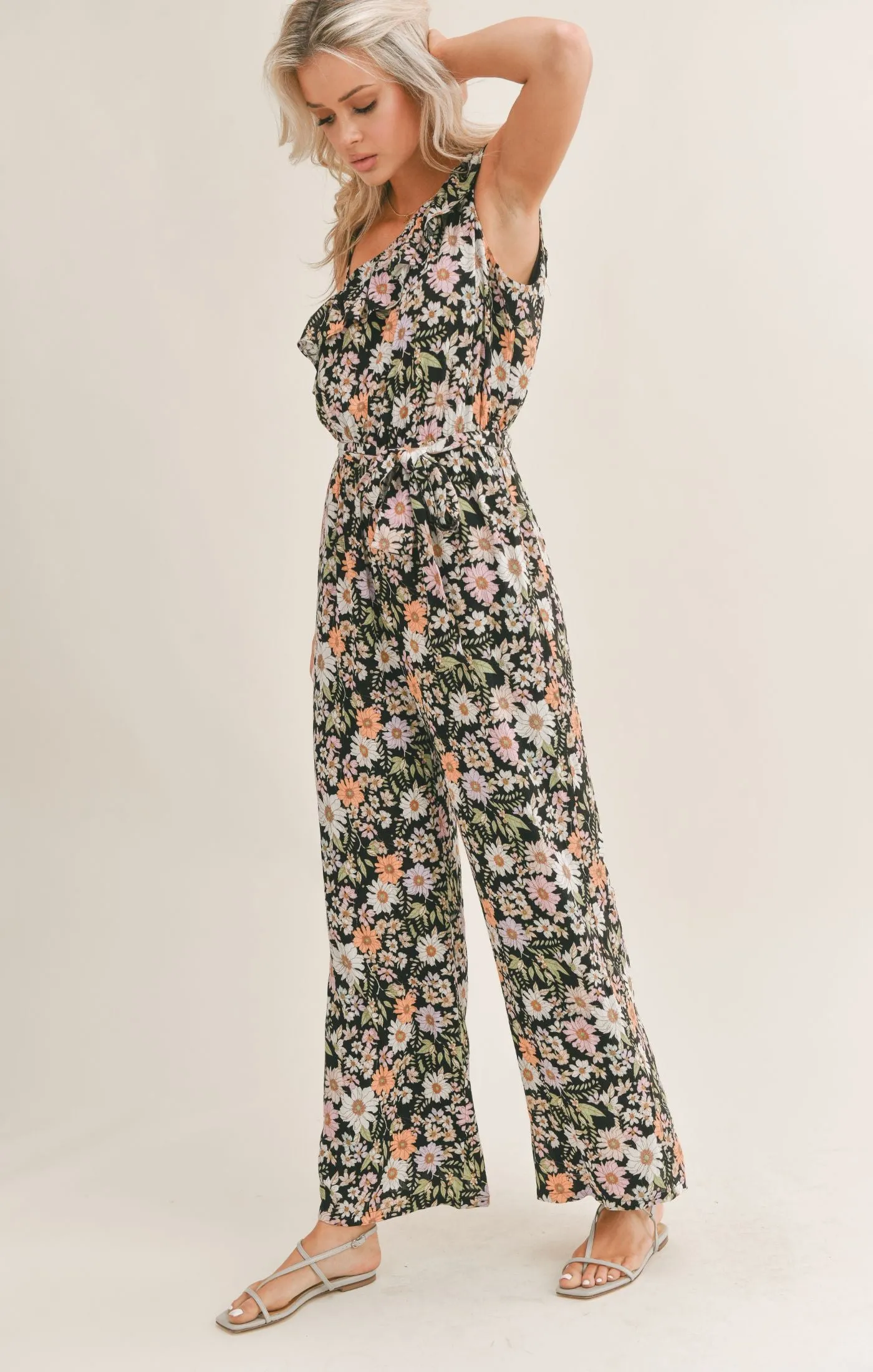 Getaway Garden One Shoulder Jumpsuit