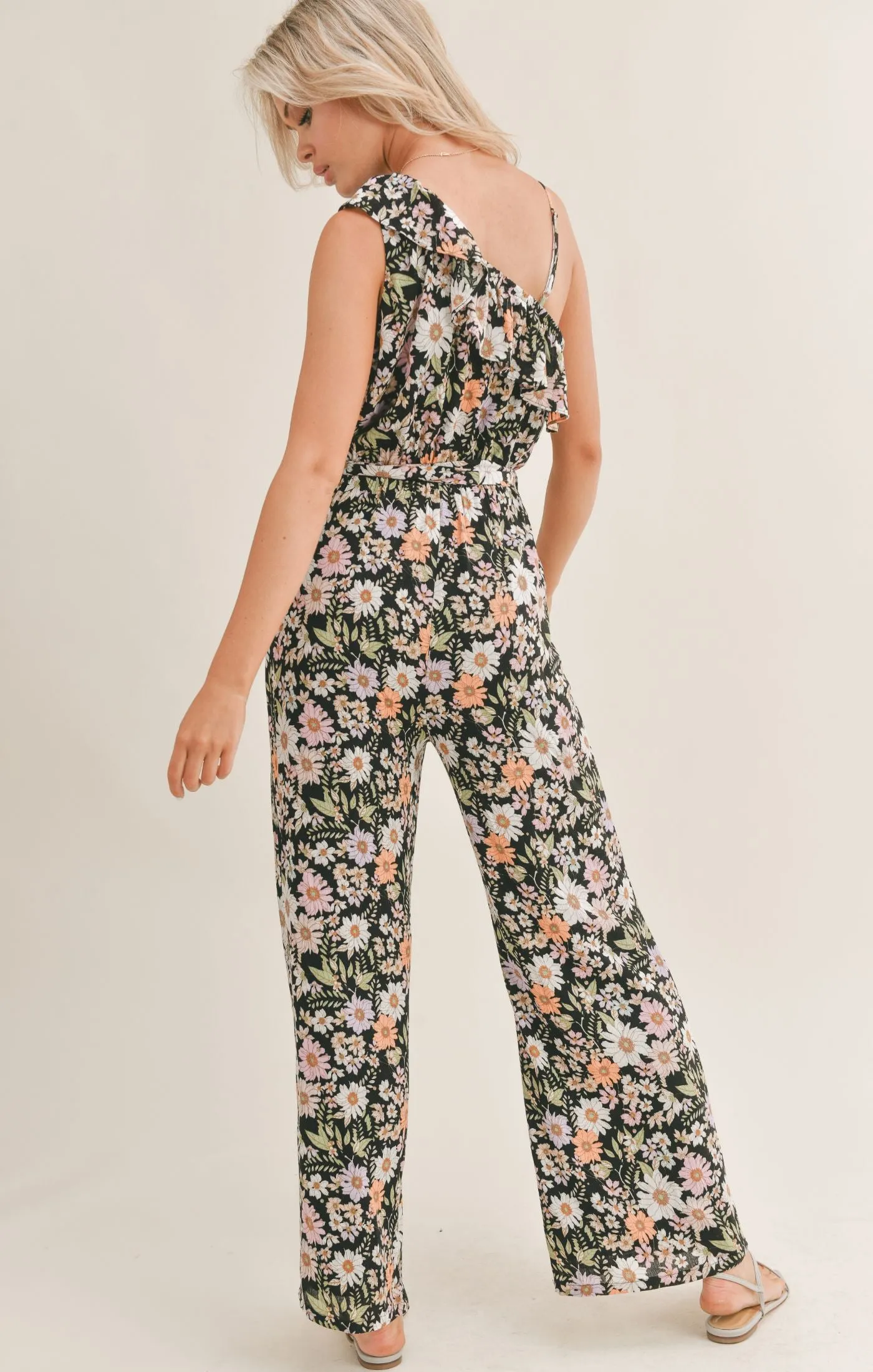 Getaway Garden One Shoulder Jumpsuit