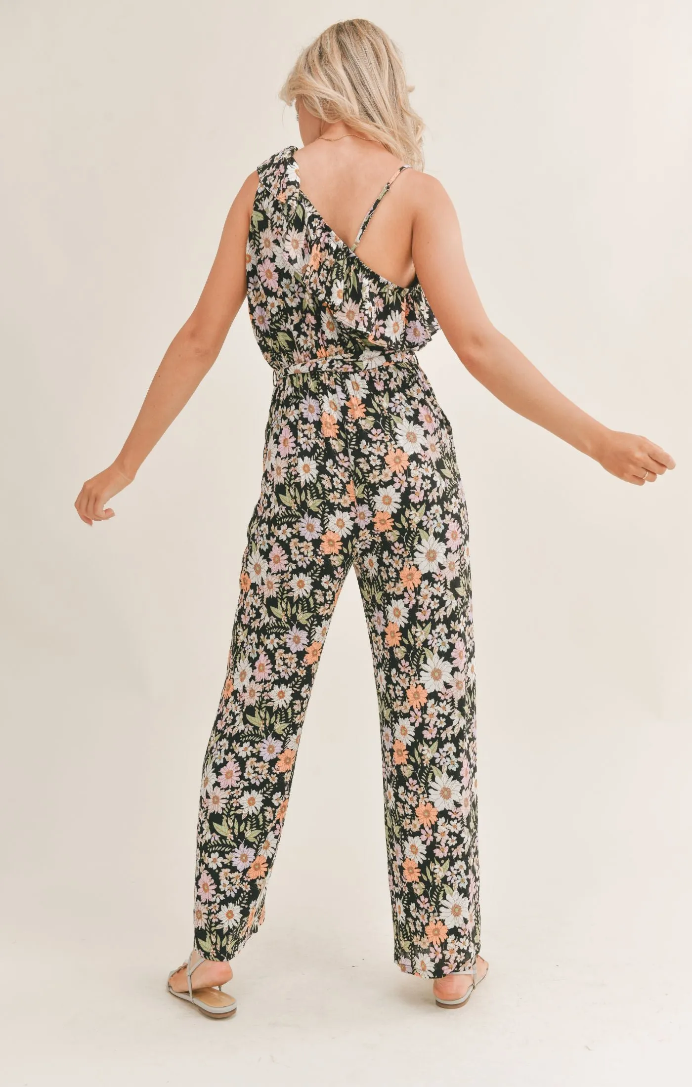 Getaway Garden One Shoulder Jumpsuit