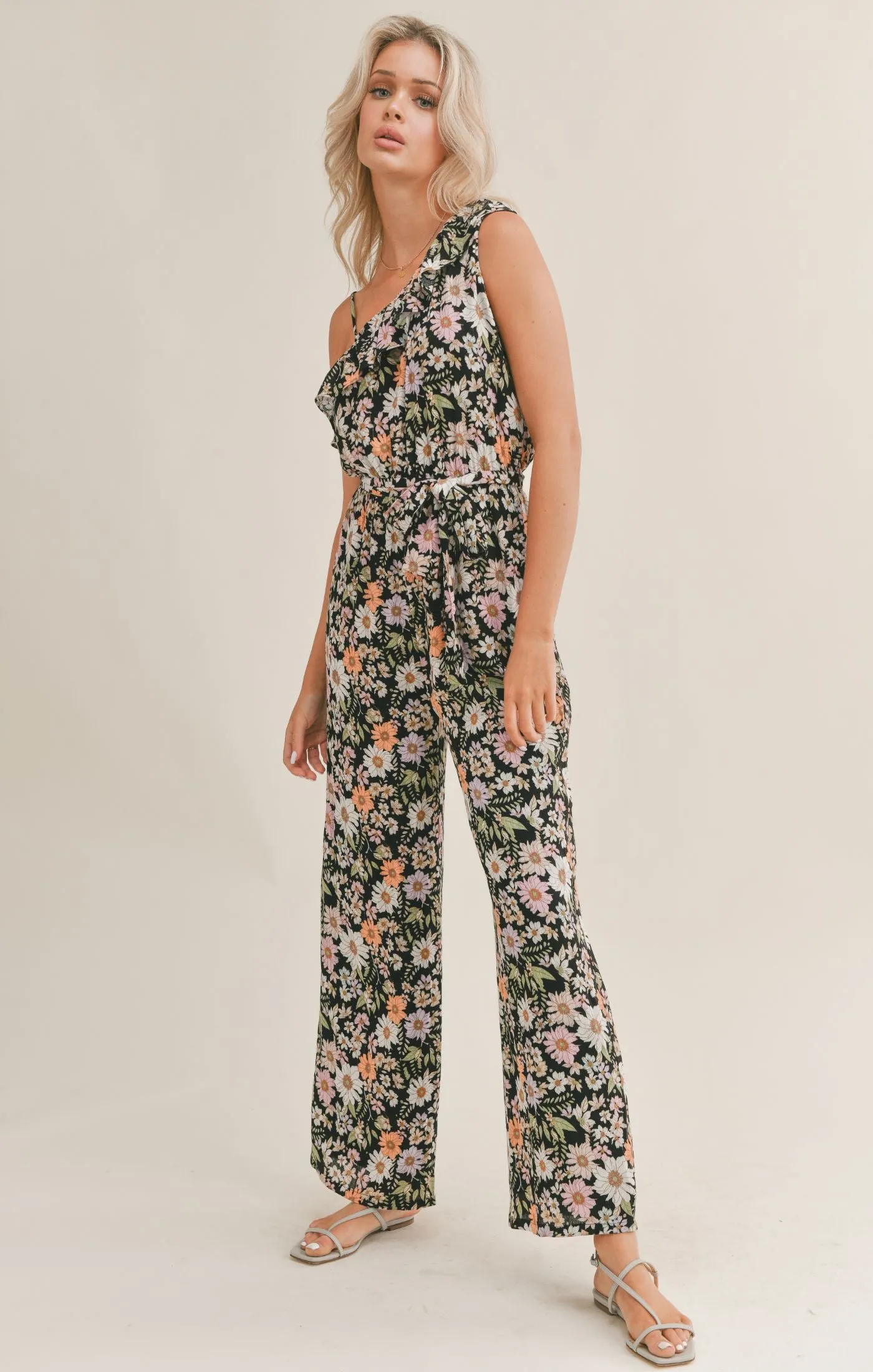 Getaway Garden One Shoulder Jumpsuit