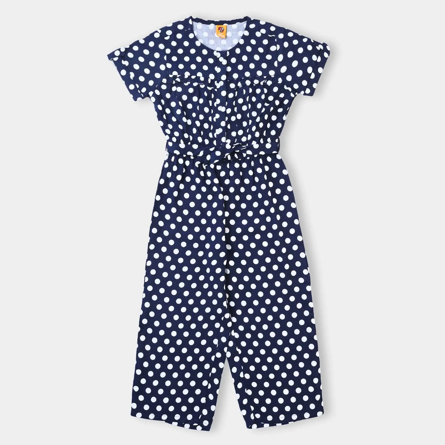 Girls Marina Jumpsuit Polka Dots-Blue