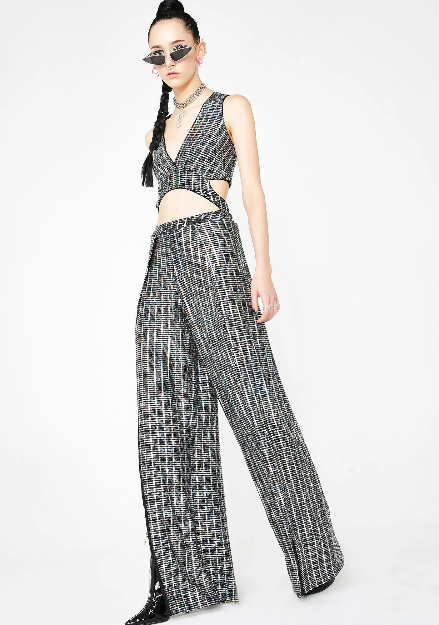 Glamorama Metallic Jumpsuit