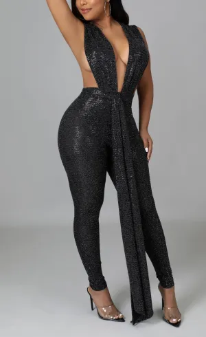 Glitter Detail Jumpsuit