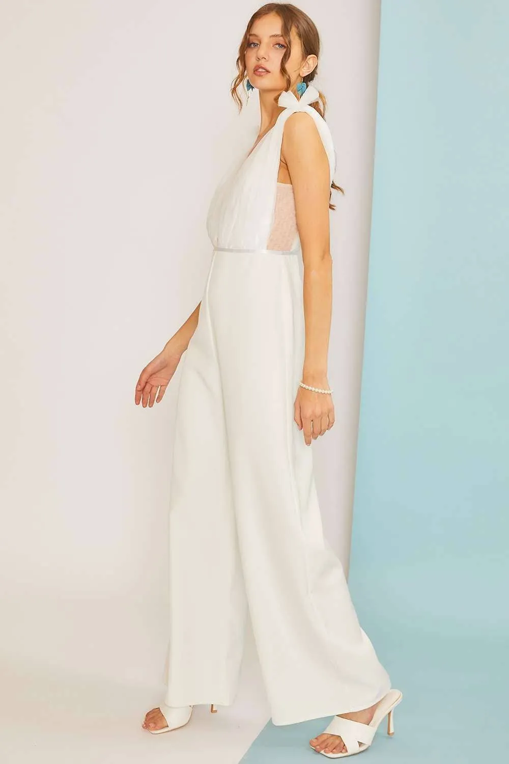 Going to the Chapel White Jumpsuit