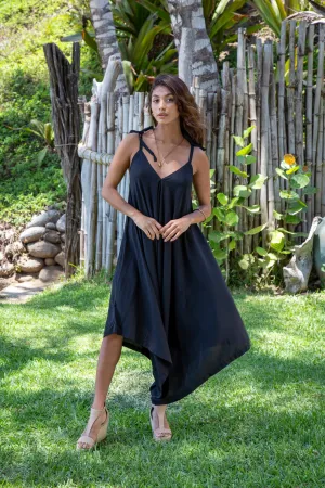 Gypsy Jumpsuit in Premium Santorini Solid Black