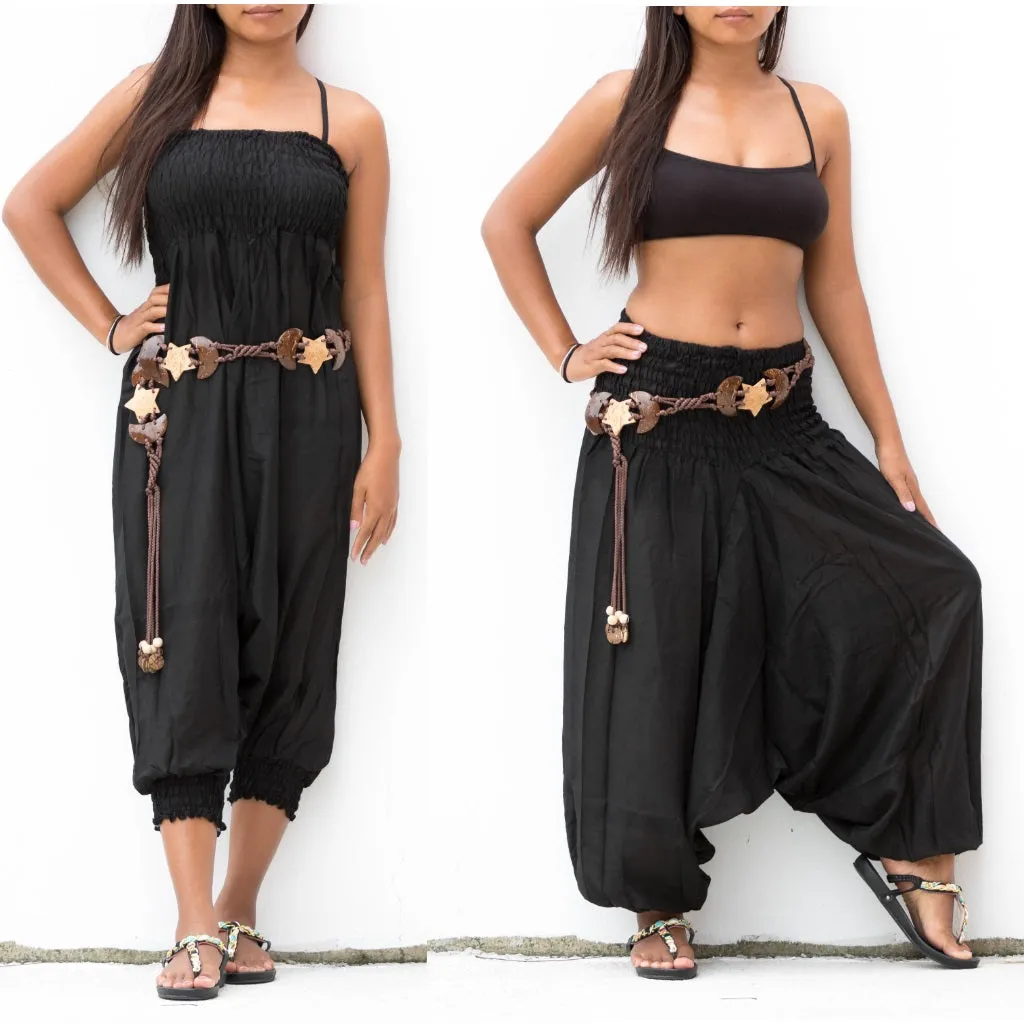 Harem Jumpsuit Pants Black