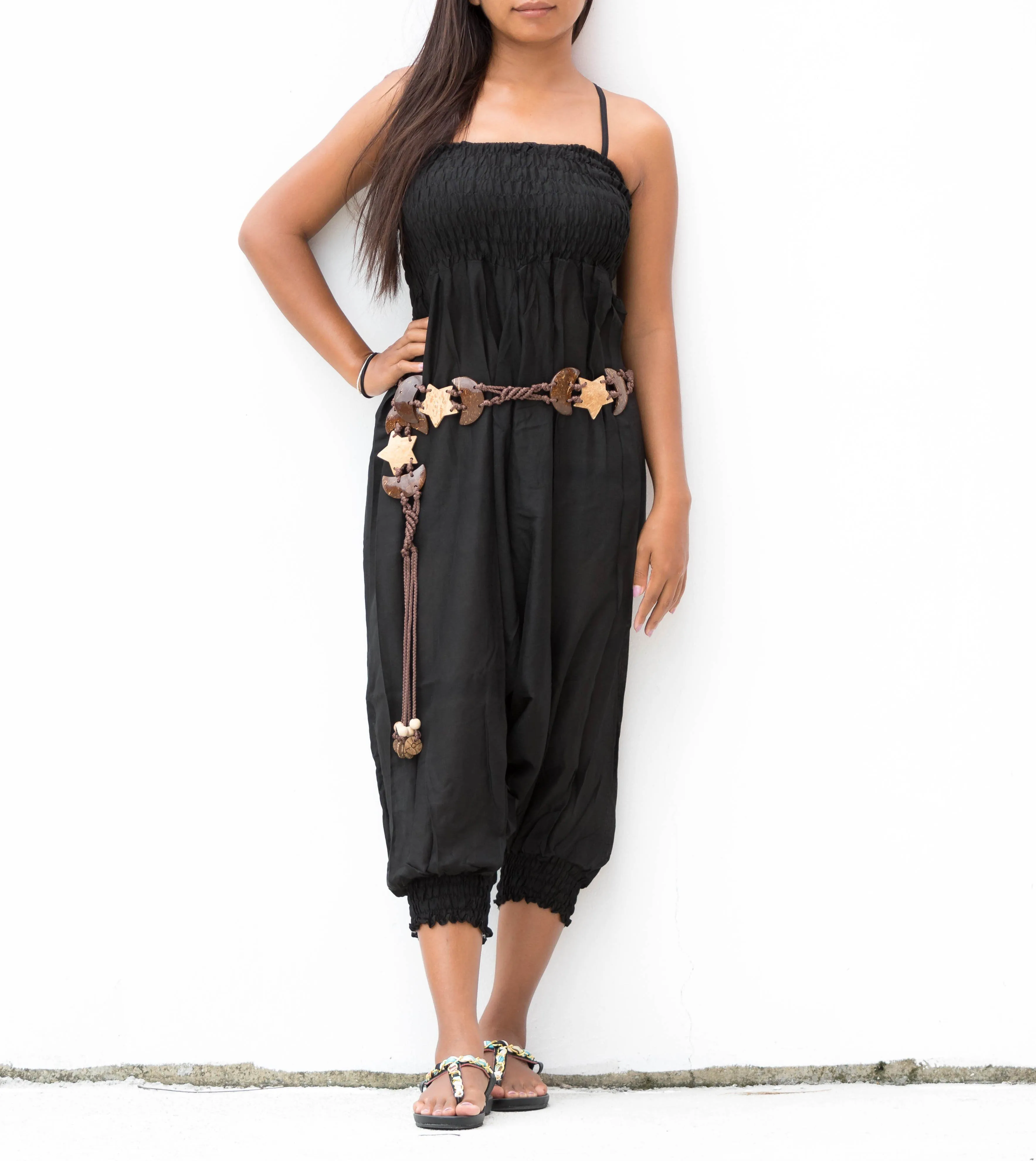 Harem Jumpsuit Pants Black