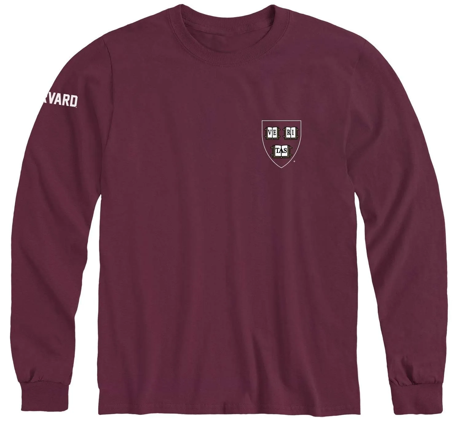 Harvard Mascot Long Sleeve T-Shirt (Crimson)