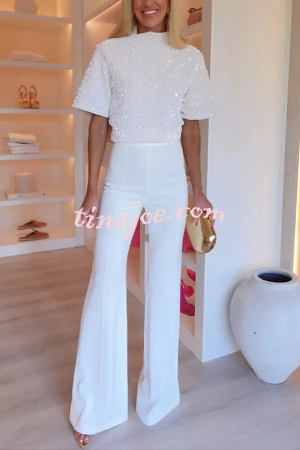 Invite Only High Waist Stretch Flared Pants