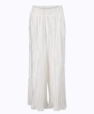 Ivory Mini Pleat Culottes