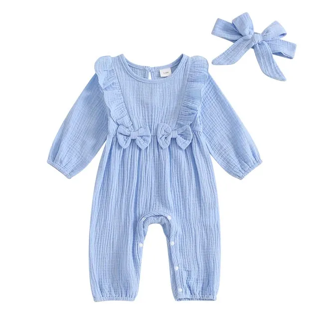 JANIE Ruffle Bowtie Jumpsuit