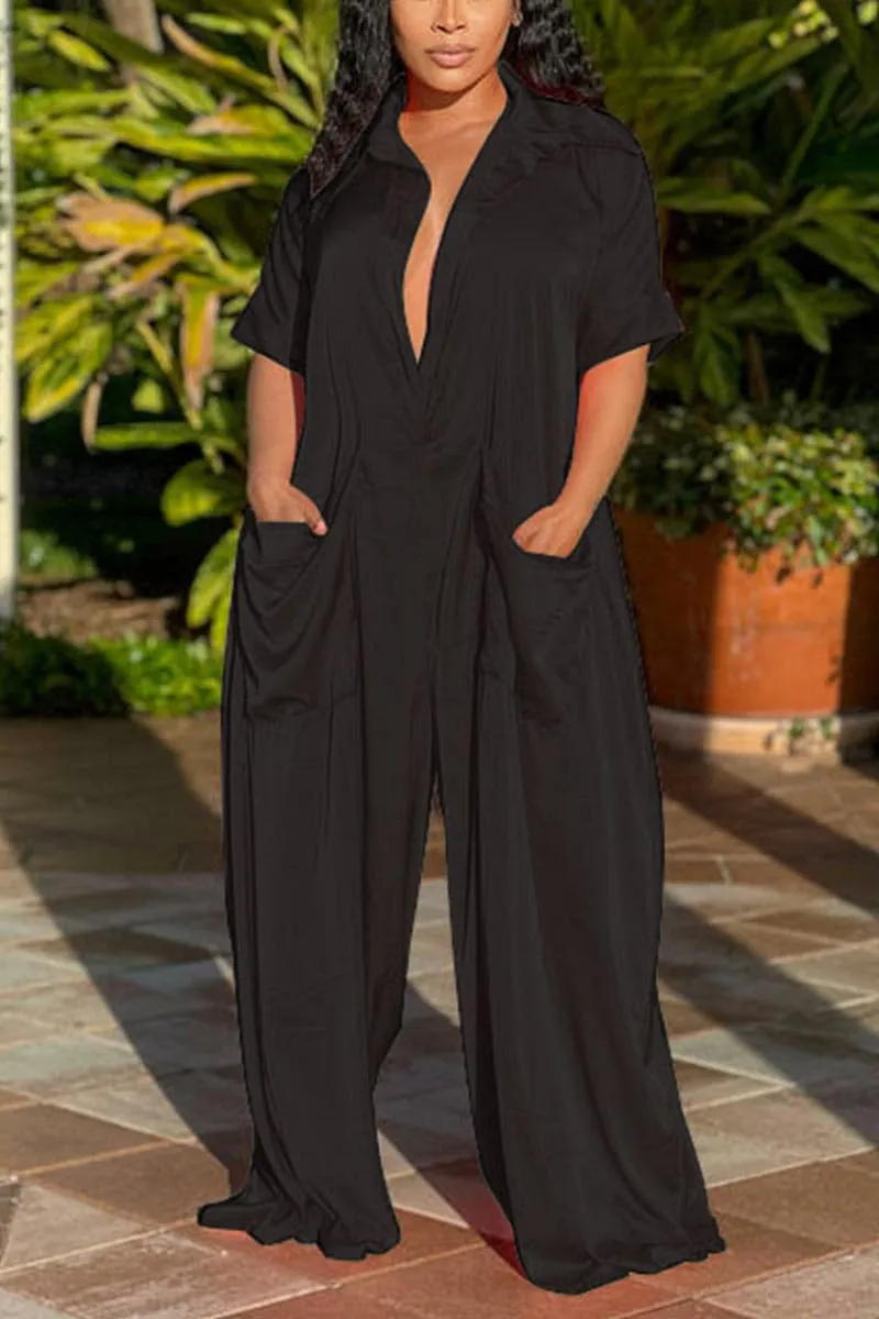 JB485 Wide Leg Jumpsuits