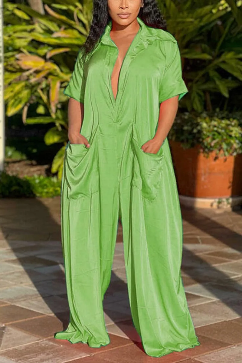 JB485 Wide Leg Jumpsuits