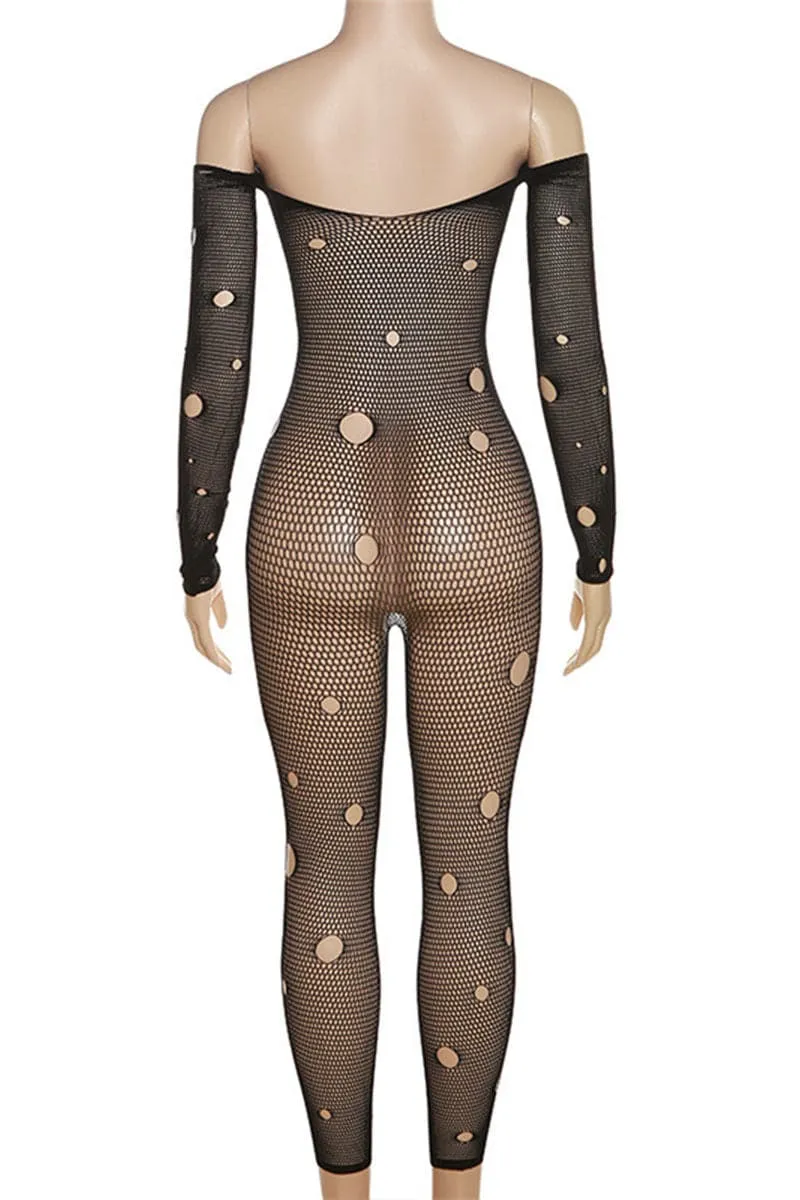 JC769 Sheer Mesh Jumpsuit