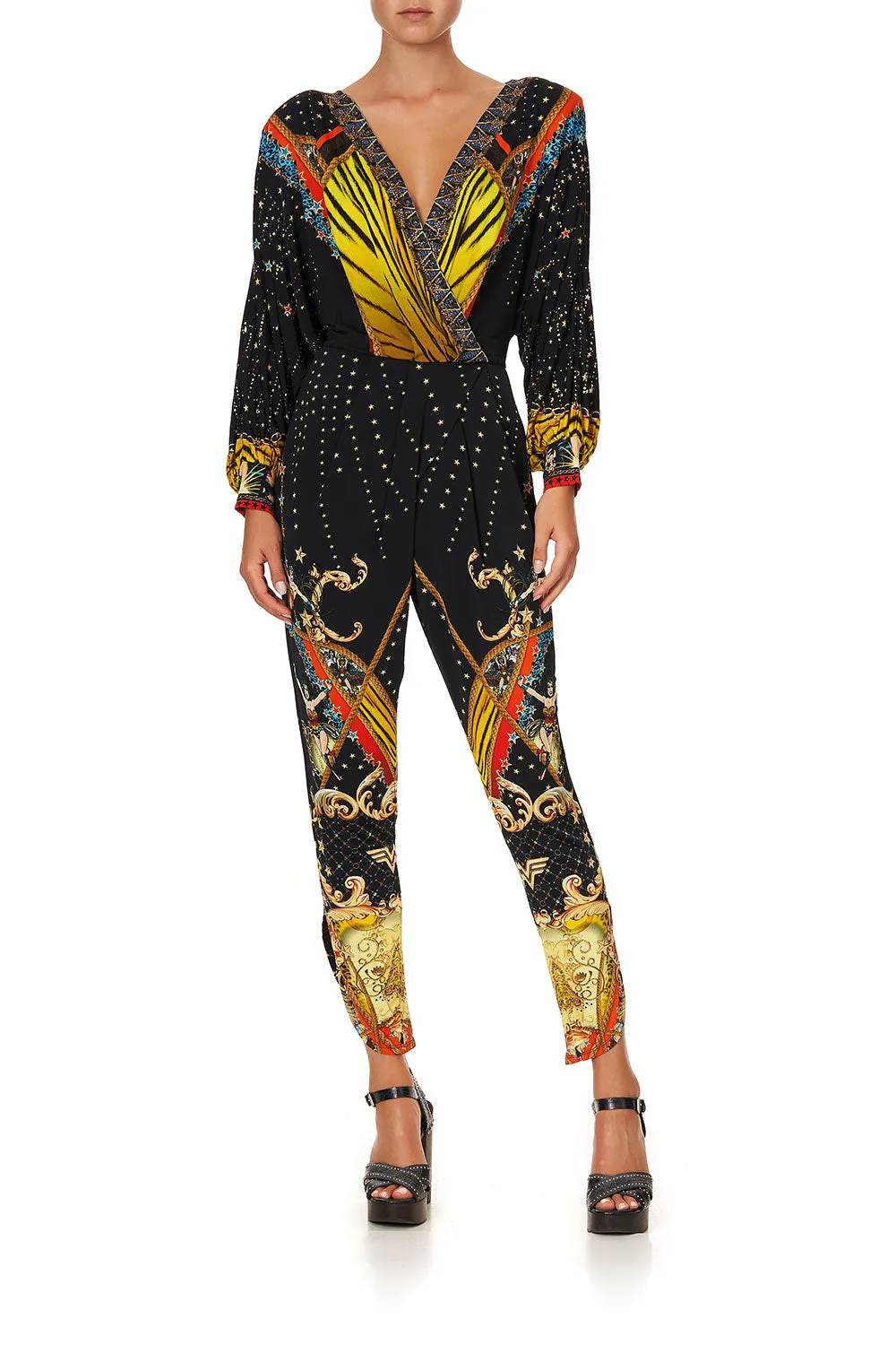 JERSEY TWIST FRONT JUMPSUIT WONDER WOMAN