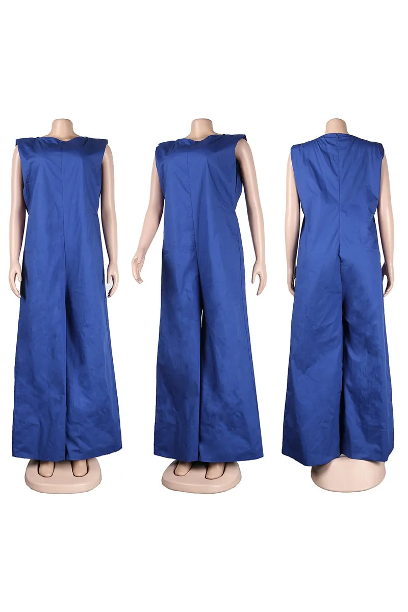 JI0604 Wide Leg Sleeveless Jumpsuits