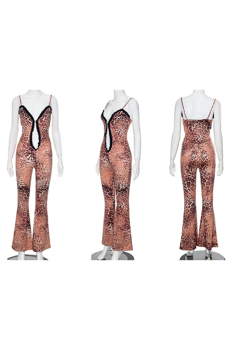 JM0233 Graphic Camisole Jumpsuits