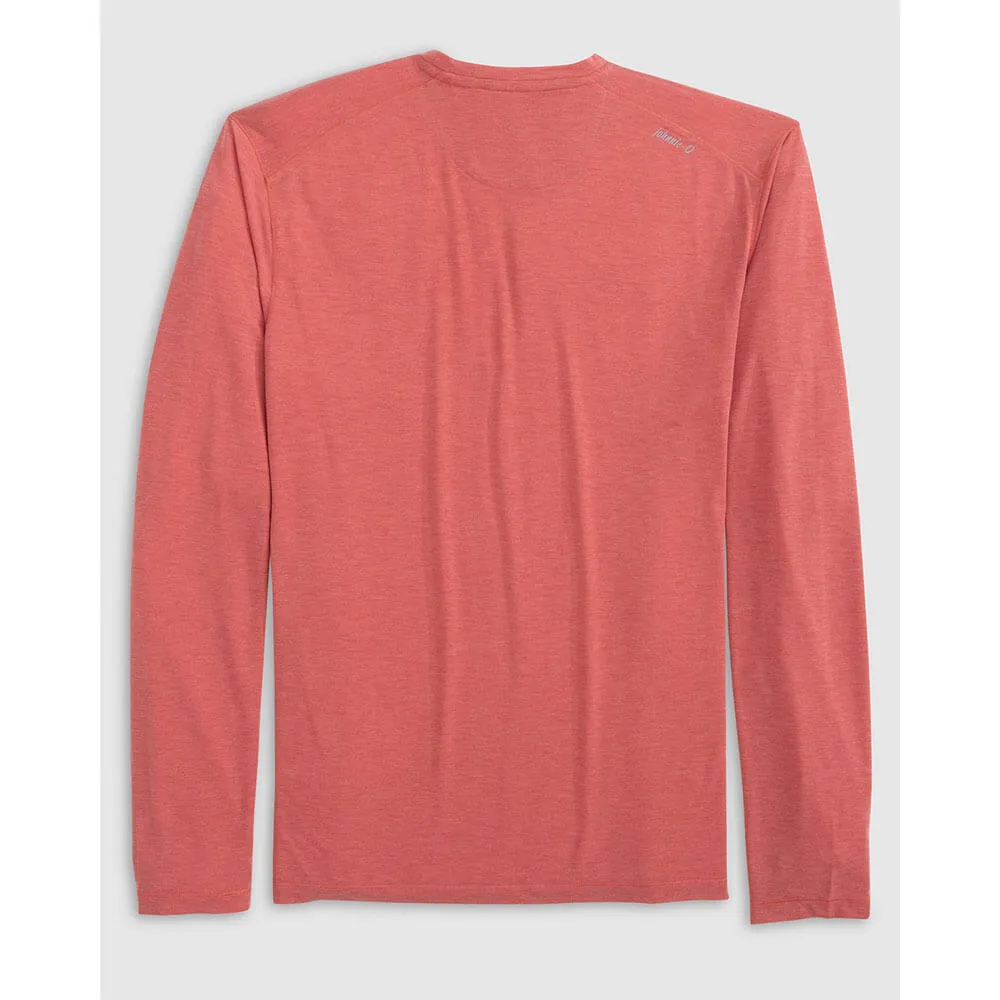 Johnnie-O Course Prep-Formance Long Sleeve T-Shirt - Paprika