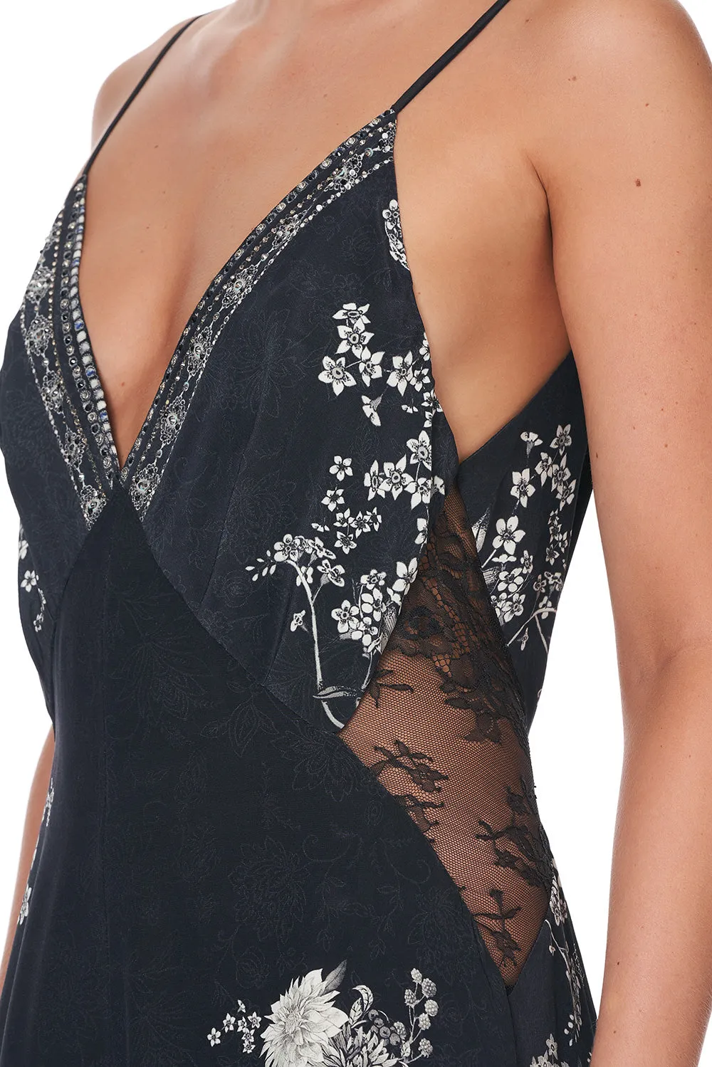 JUMPSUIT WITH LACE INSERT MOONSHINE BLOOM