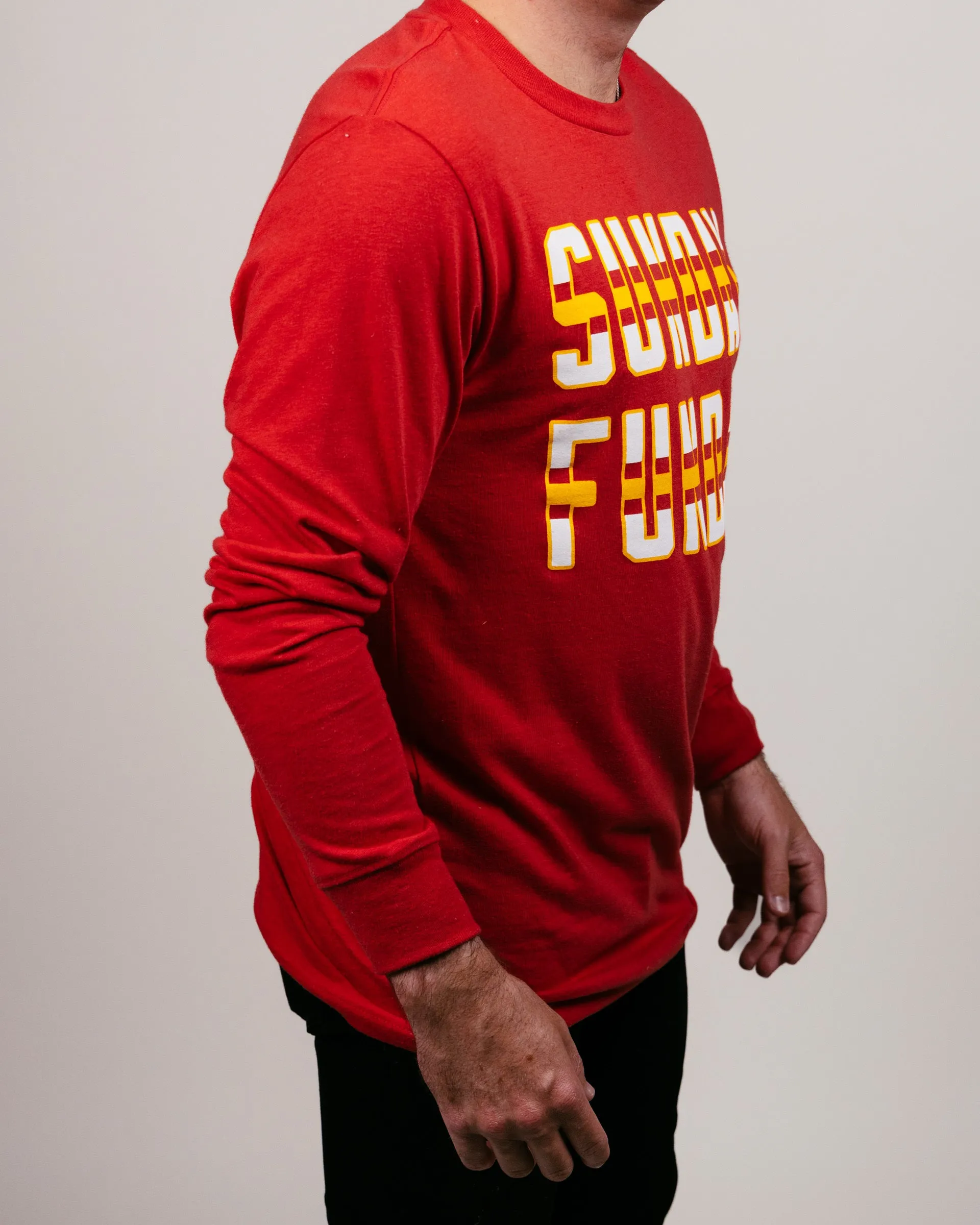 KC Sunday Funday Red Long Sleeve T-Shirt