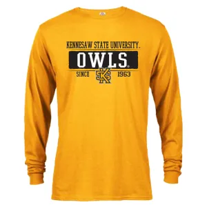 Kennesaw State University KSU Owls Bar Mascot Since 1963 Long Sleeve T-Shirt Tee