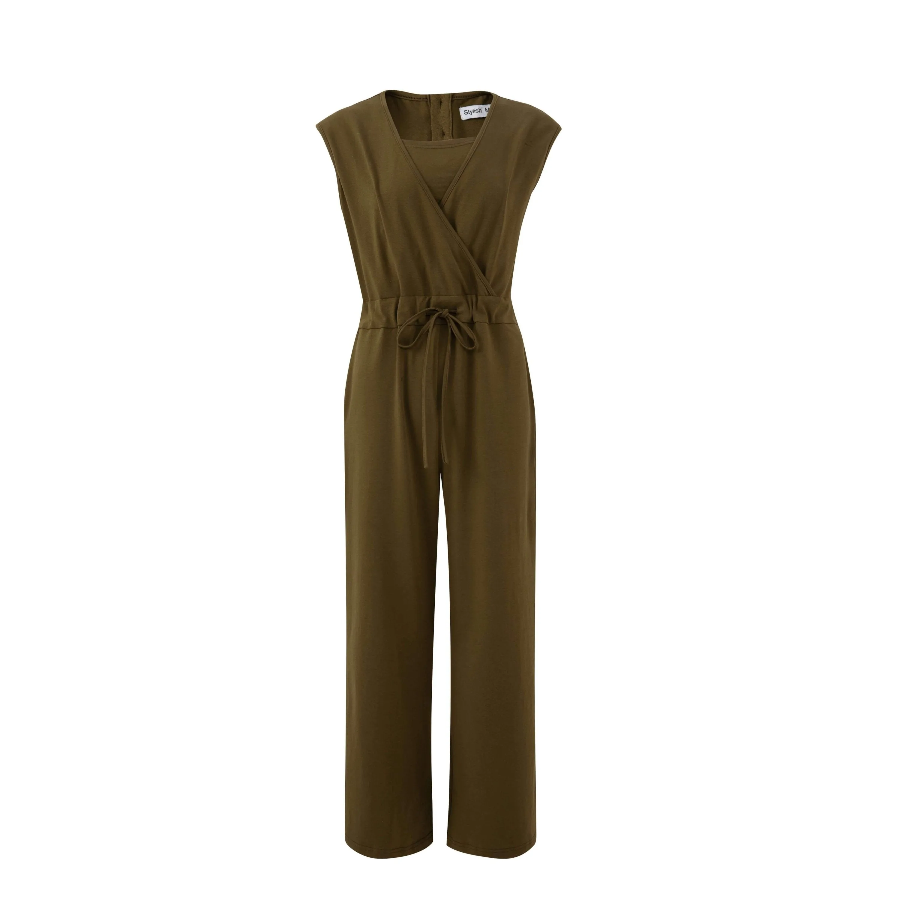 Kerry Khaki Breastfeeding Jumpsuit