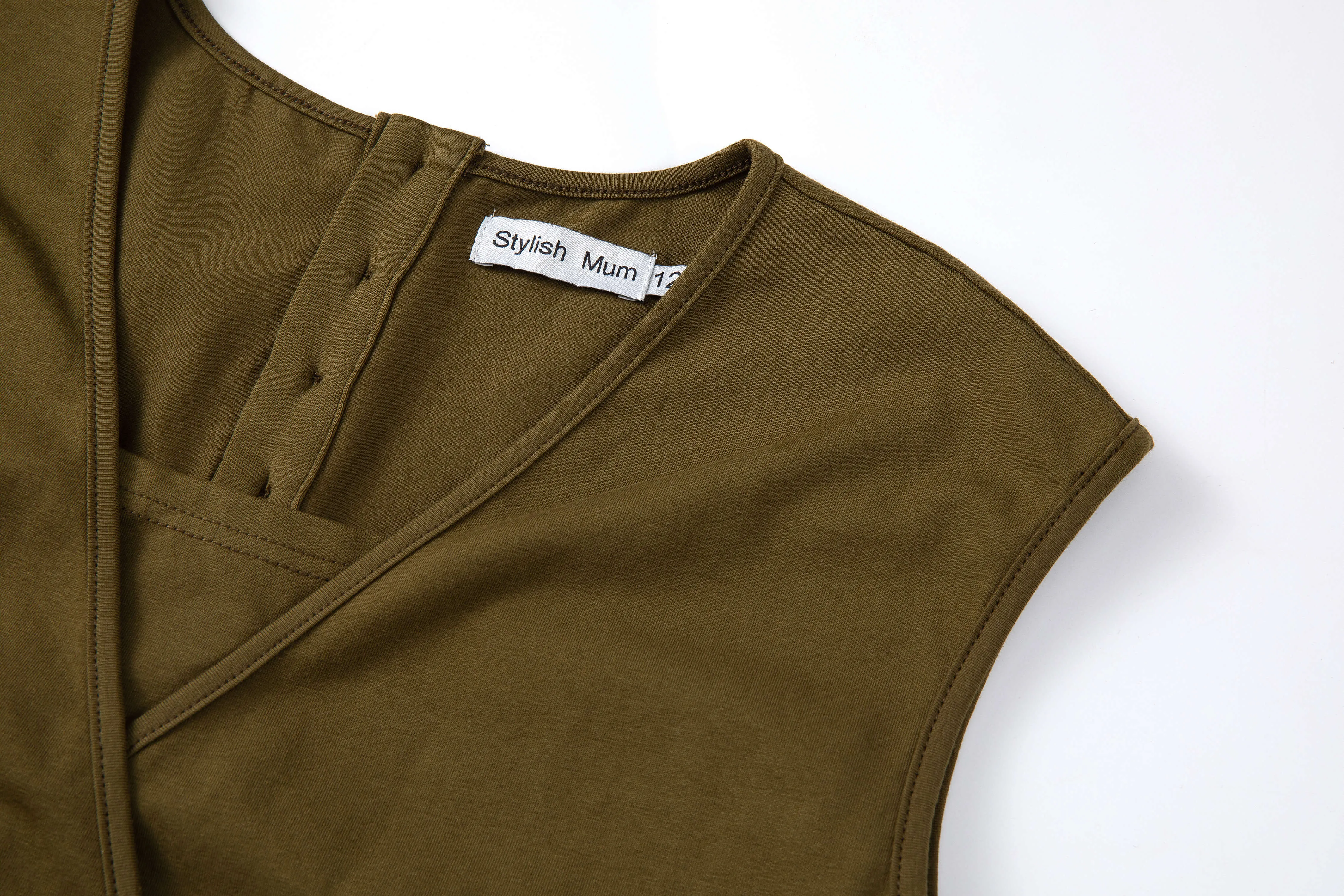 Kerry Khaki Breastfeeding Jumpsuit