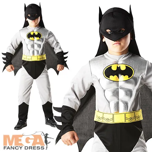 Kids Batman Muscle Chest Superhero Costume