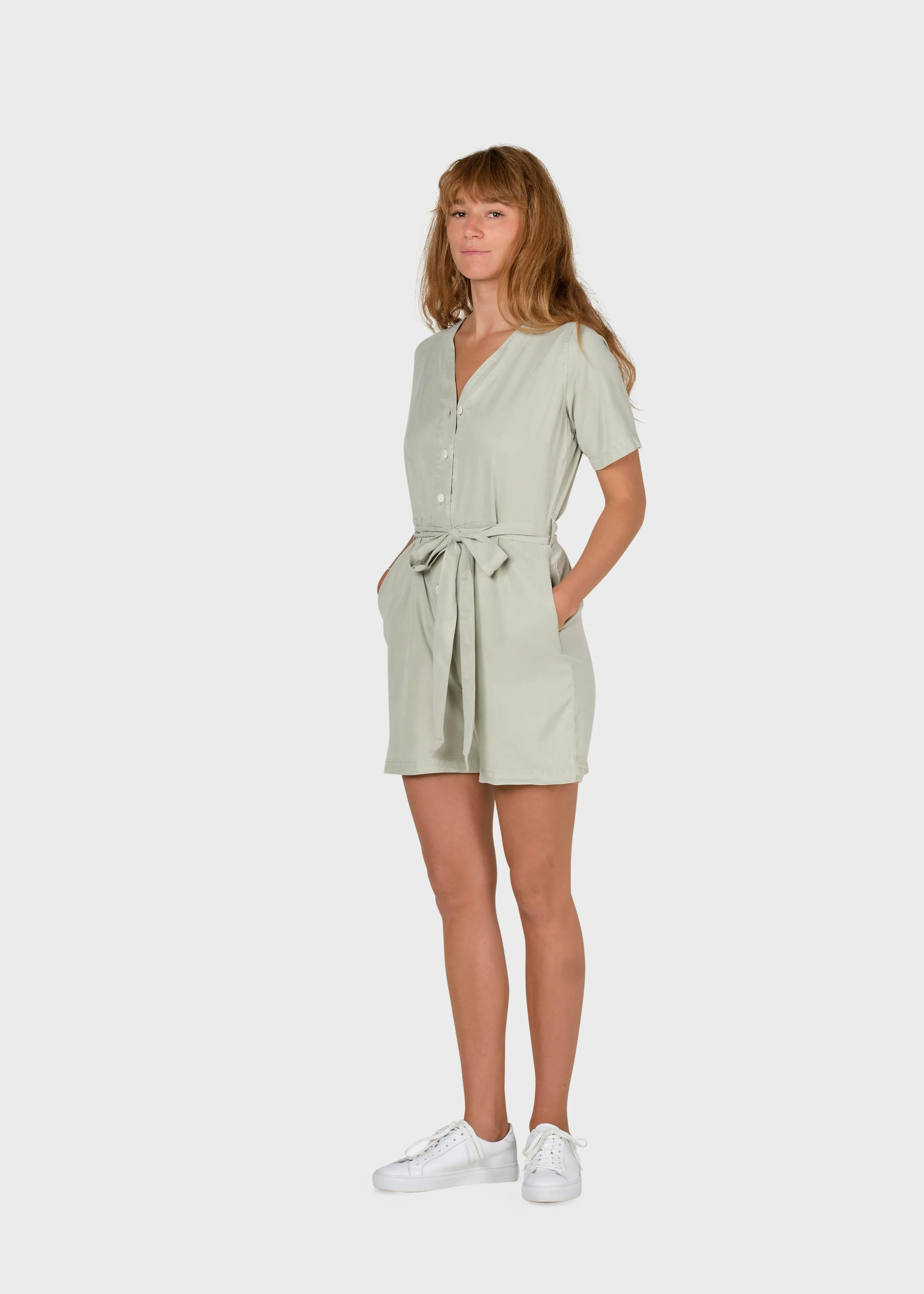 Klitmøller Marna short jumpsuit Sage