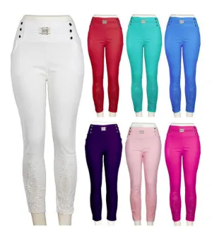 Ladies Fashion Pull On Pants Wholesale