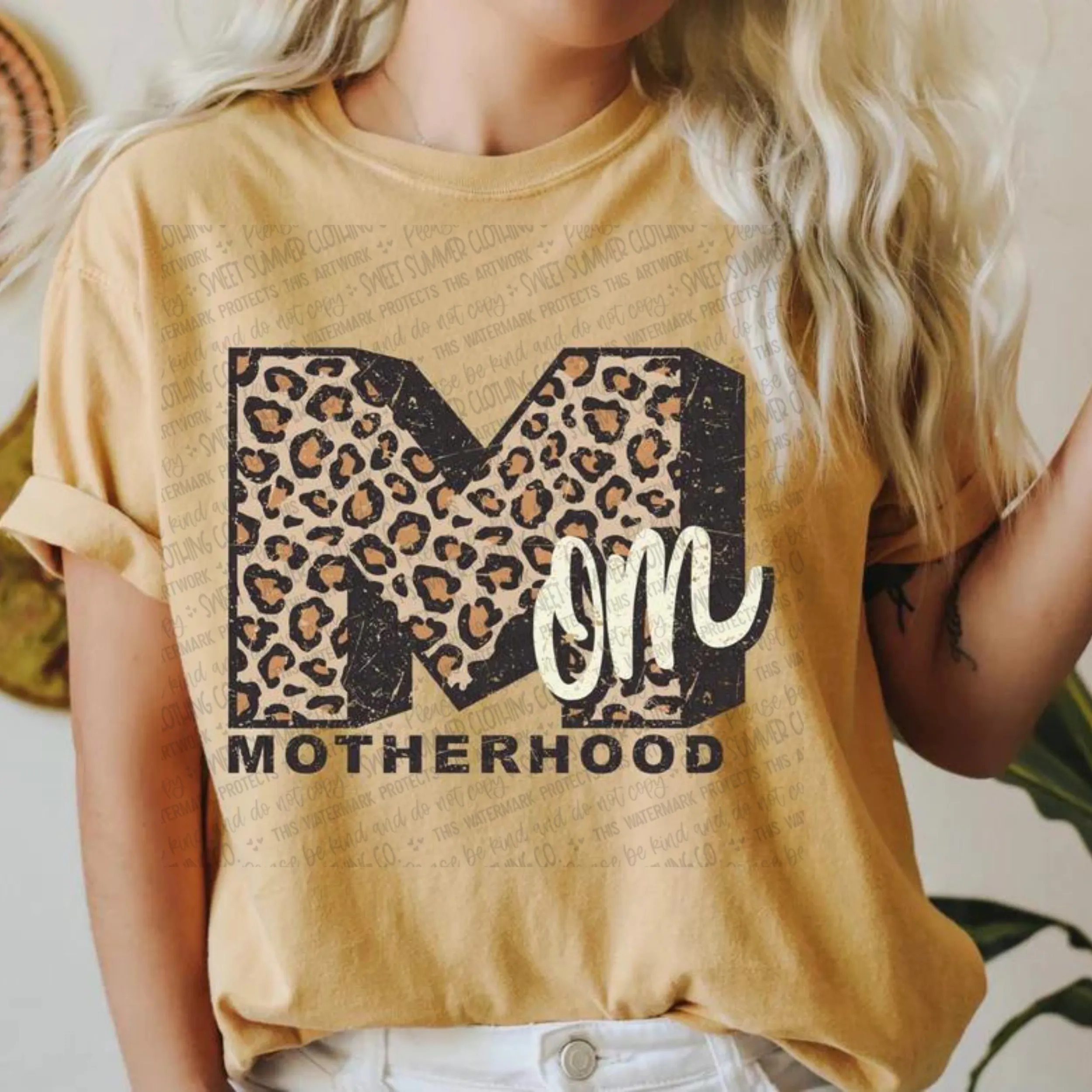 Leopard Mom Graphic T-Shirt or Crewneck