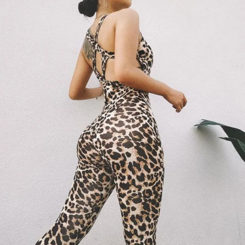 Leopard Print Jumpsuit