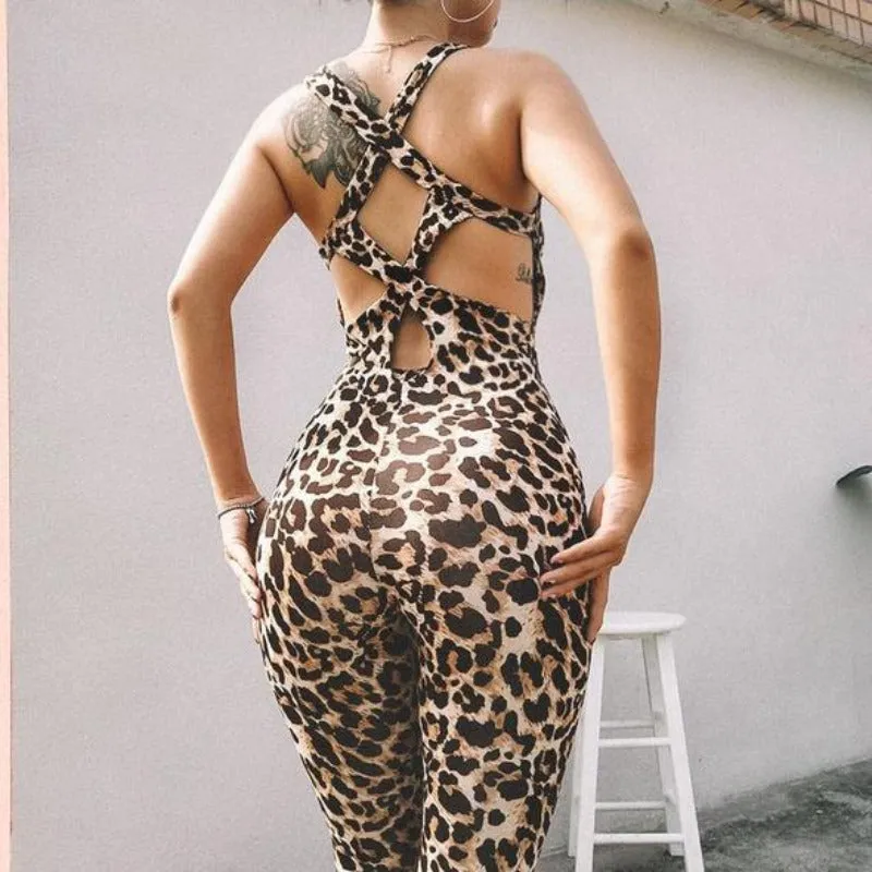 Leopard Print Jumpsuit