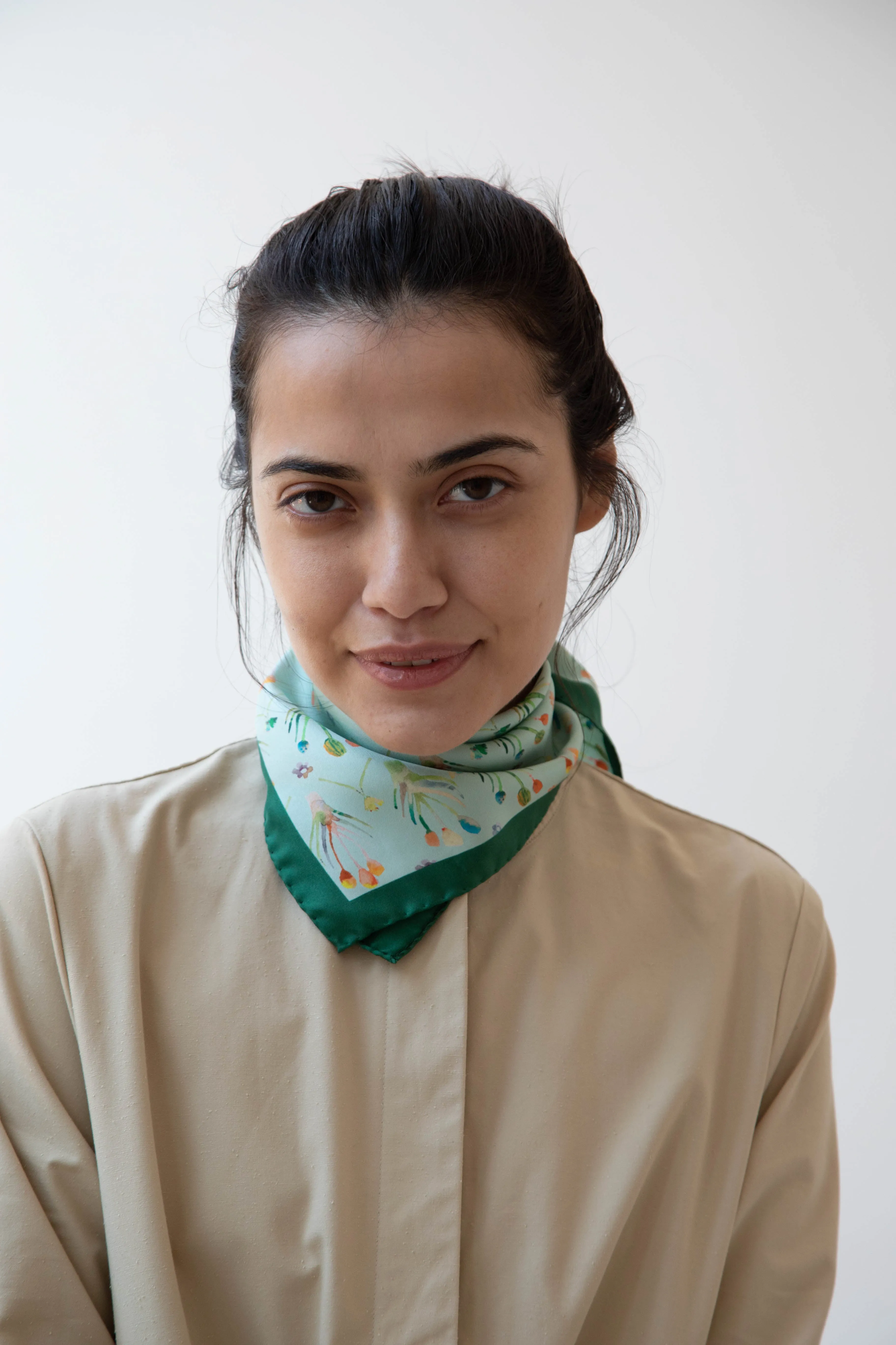 Lettie Briggs | Silk Bandana in Floral Cutout