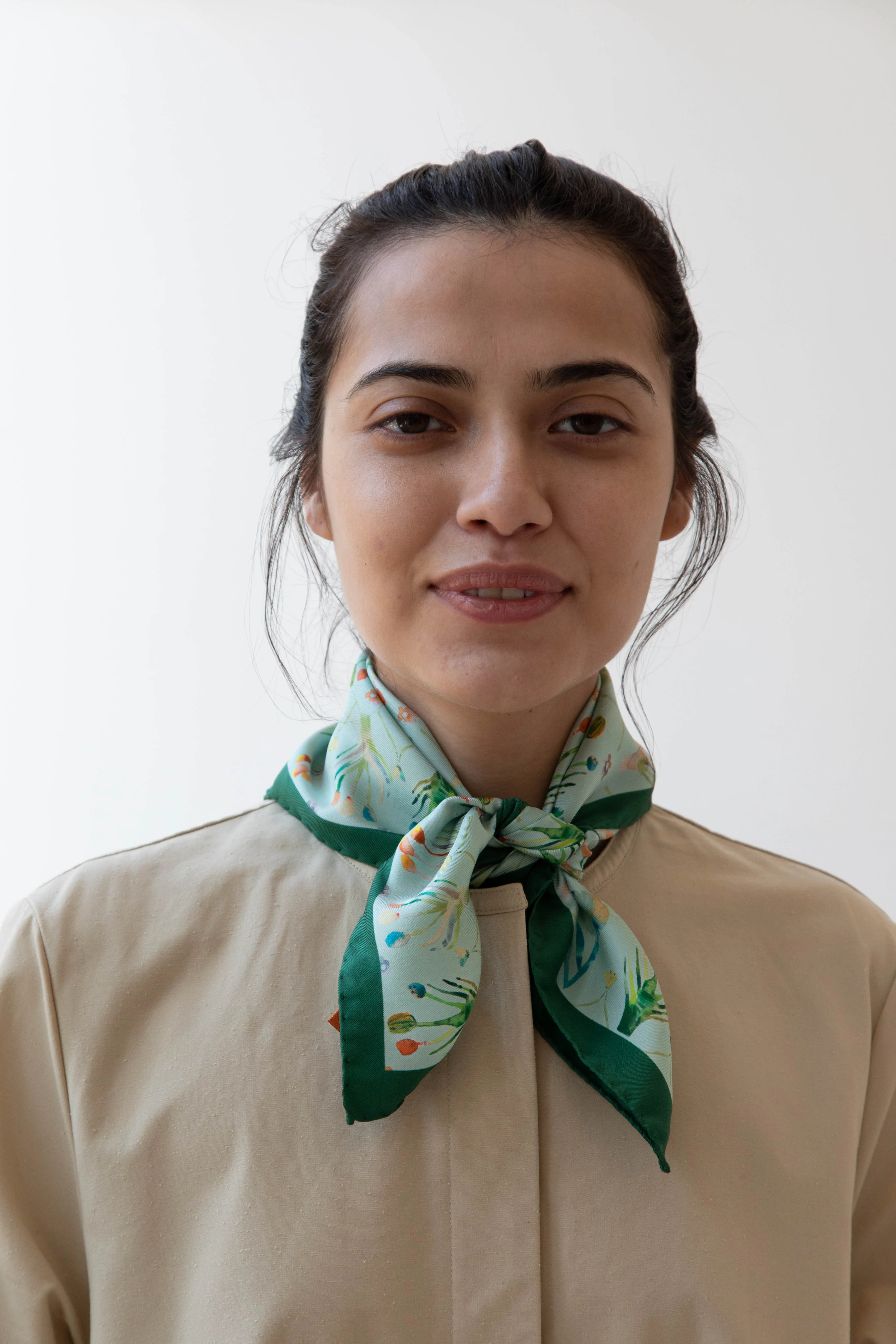 Lettie Briggs | Silk Bandana in Floral Cutout