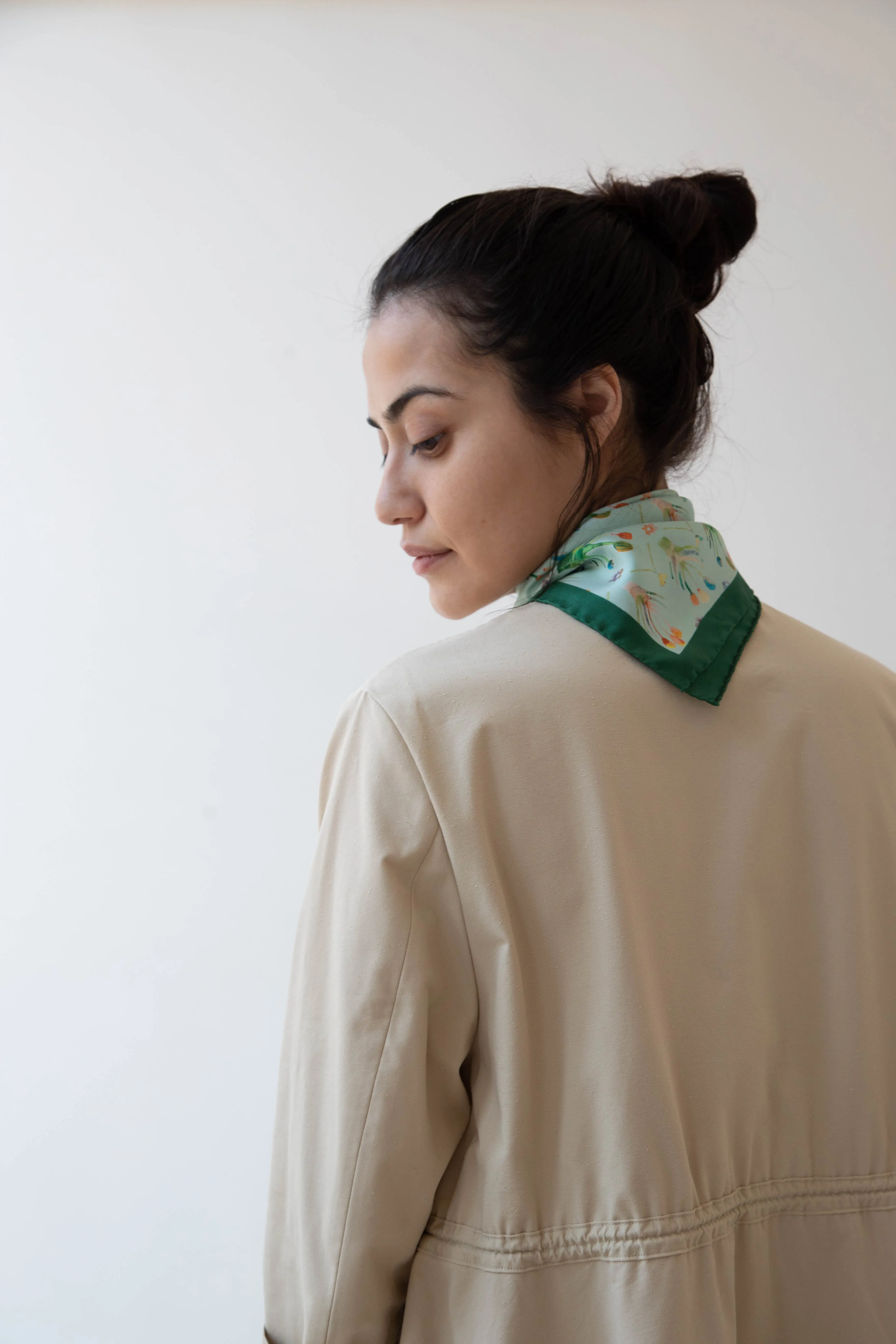 Lettie Briggs | Silk Bandana in Floral Cutout