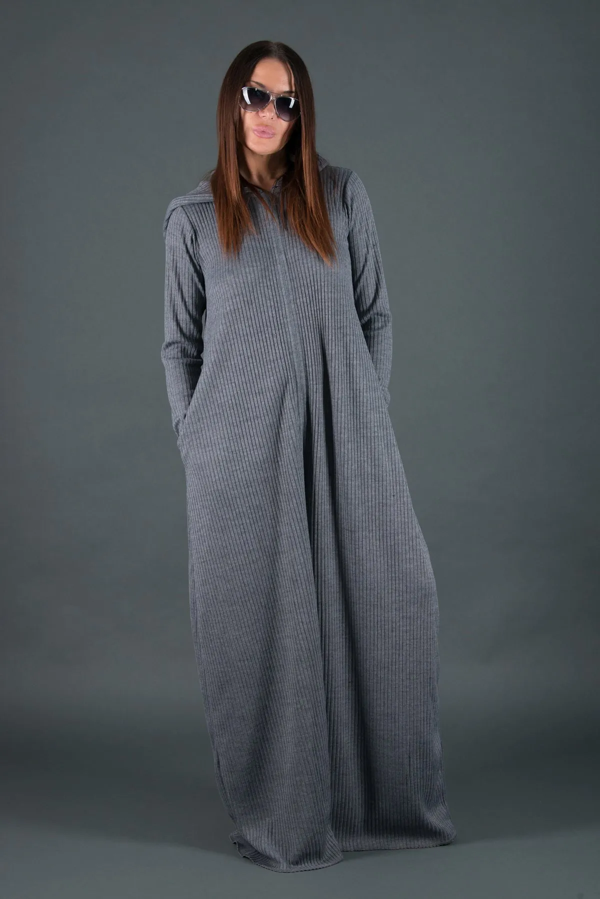 LINA Wool Hooded Jumpsuit