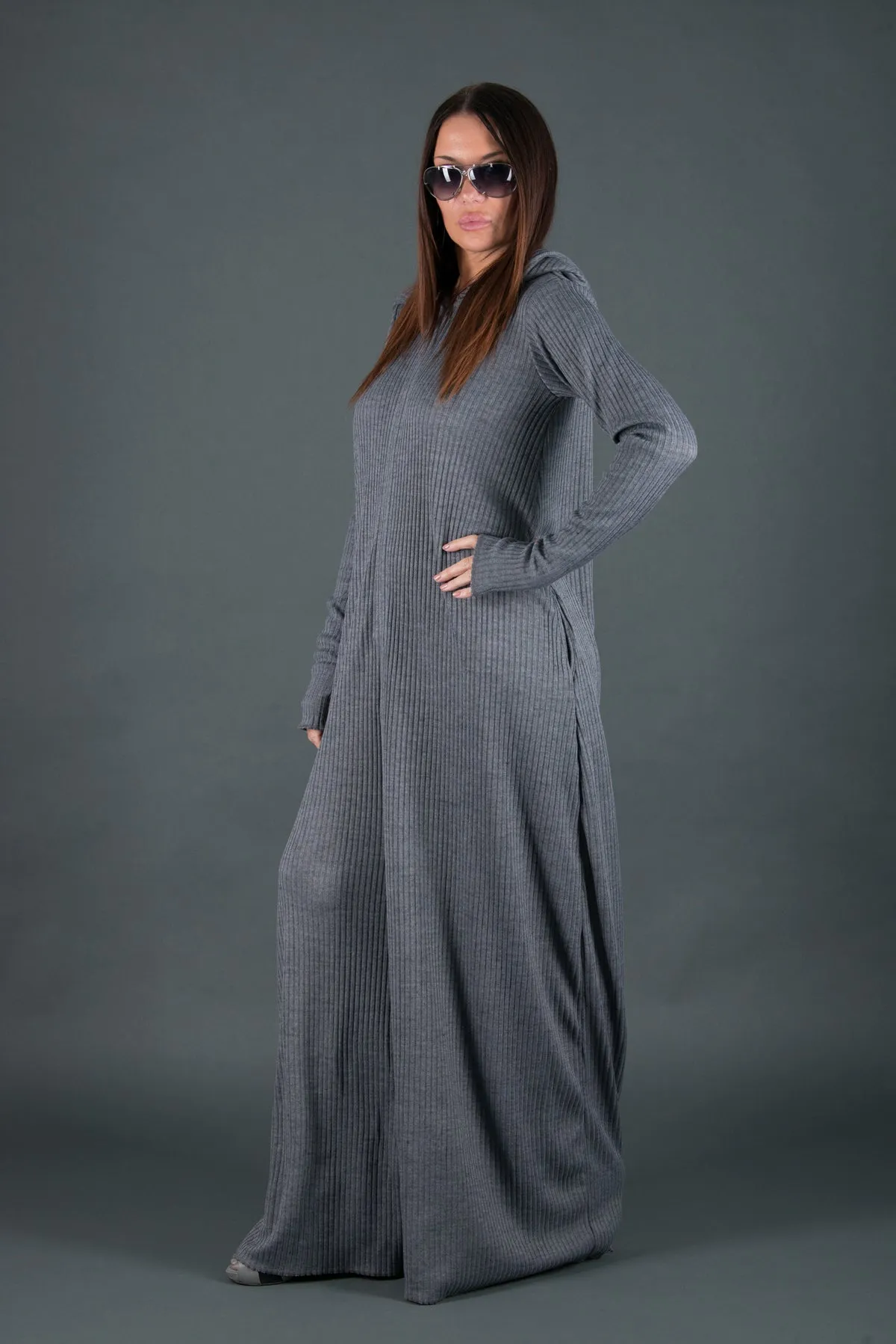 LINA Wool Hooded Jumpsuit