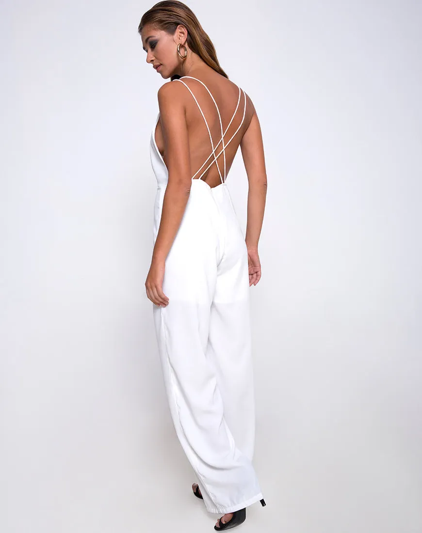 Lorelai Jumpsuit in White