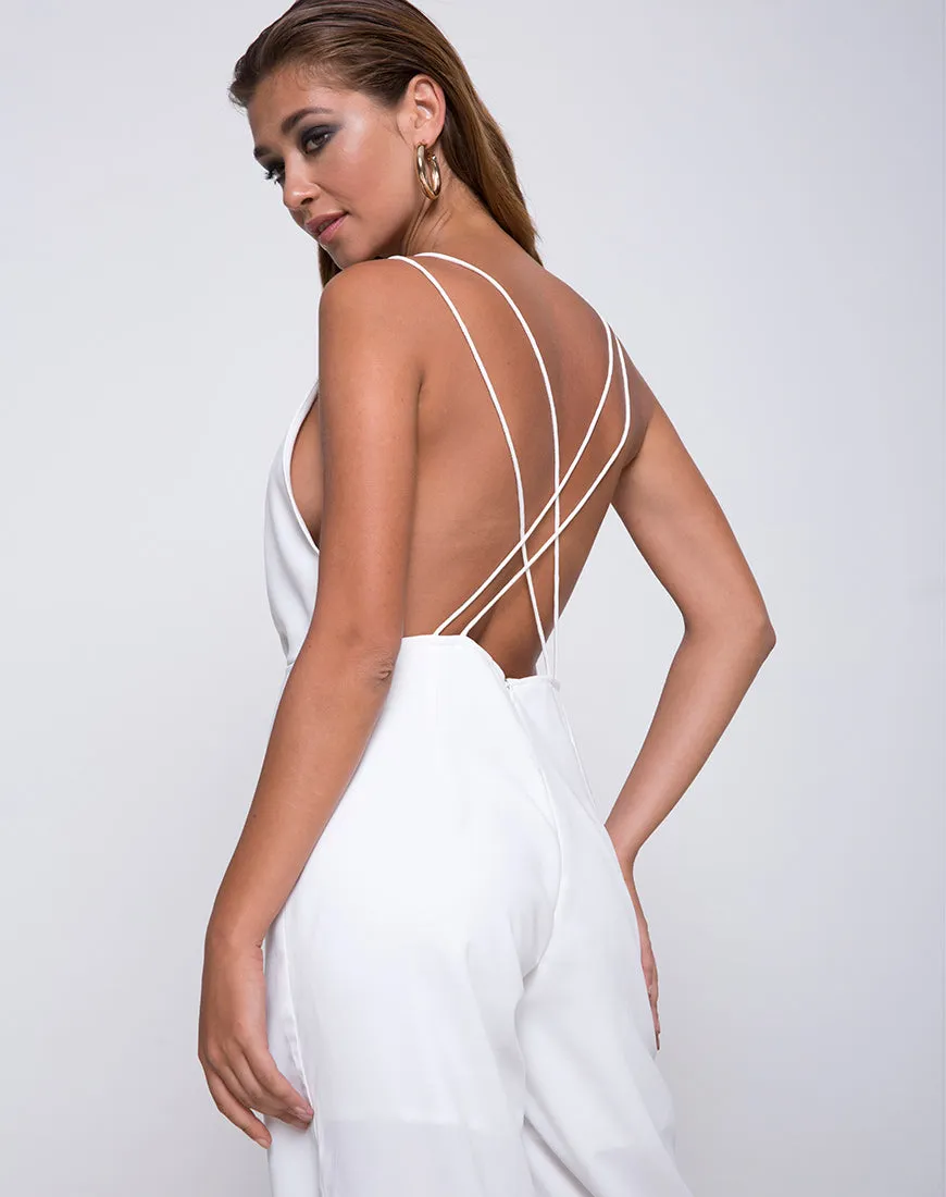 Lorelai Jumpsuit in White